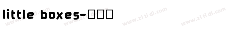 little boxes字体转换